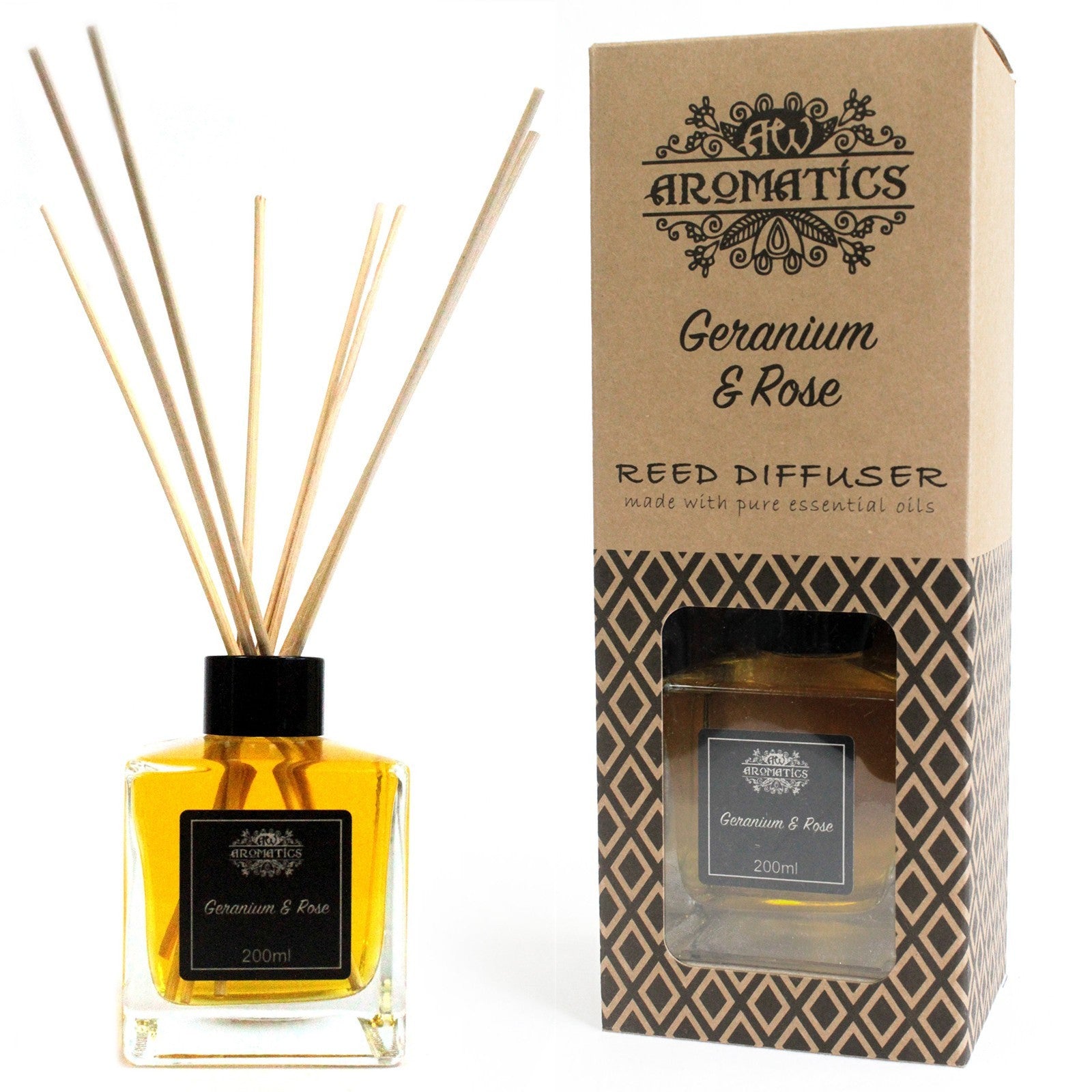 Diffusoren für ätherische Öle – Geranie und Rose 200 ml